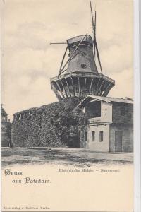 B79457 potsdam historiche muhle sanssouci wind mill mou germany front/back image