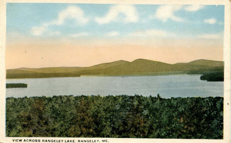 ME - Rangeley. View Across Rangeley Lake