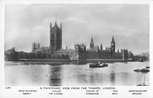 BR099854 a panoramic view from the thames london real photo  uk