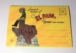 Vintage Souvenir Folder of El Paso, Texas and Vicinity