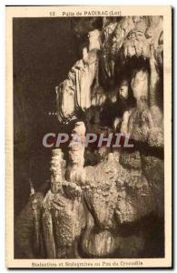 Old Postcard From Wells Padirac Stalactites and stalagmites On Steps Of Croco...