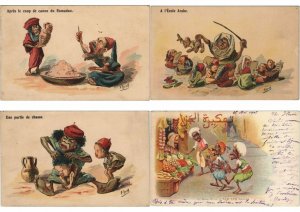 ALGERIA ARTIST SIGNED P.NÉRI TYPES HUMOR 17 Vintage Postcards Pre-1940 (L4540)