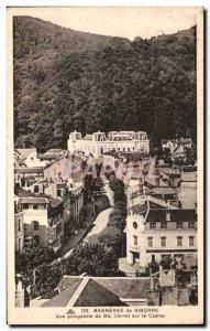 Old Postcard Bagneres de Bigorre Top view of Boulevard Carnot Casino