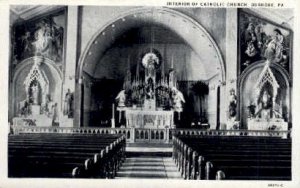 Interior of Catholic Church  - Dushore, Pennsylvania PA  