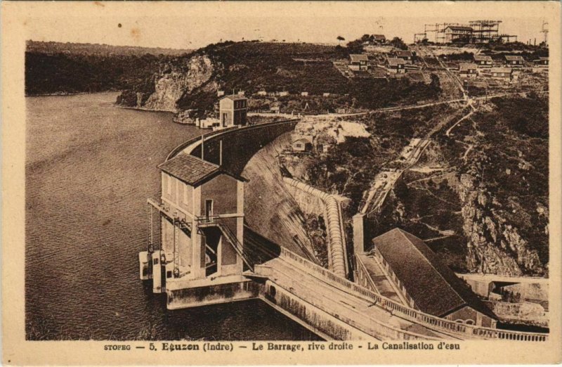 CPA AK Eguzon La Canalisation d'eau FRANCE (1178083)