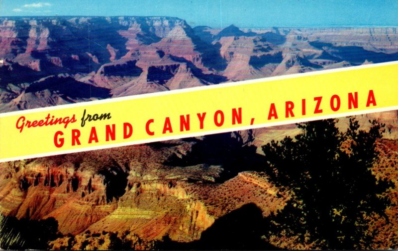 Arizona Greetings From The Grand Canyon 1961