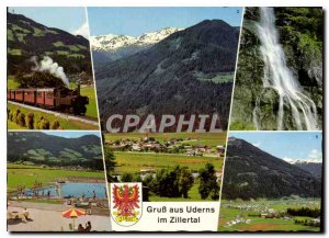 Modern Postcard Gruss aus Uderns im Zillertal