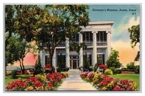 Governor's Mansion Austin Texas TX UNP Linen Postcard N18