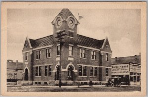 Post Office Cranbrook BC Canada Raworth Bros Sign Heliotype Postcard H82