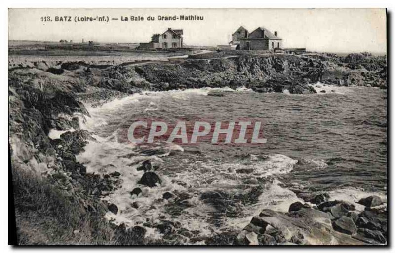 Old Postcard Batz Loire Bay Grand Mathieu