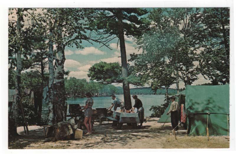 Early View of Camping at Fish Creek, New York