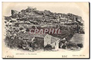 Old Postcard Les Baux General view