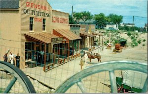 Front Street Dodge City KS Boot Hill Vintage Postcard C14