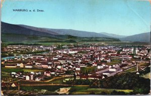 Slovenia Marburg an der Drau Maribor View Vintage Postcard C218