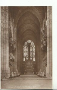 Lancashire Postcard - Liverpool Cathedral - The Choir Looking East - RP - 12012A