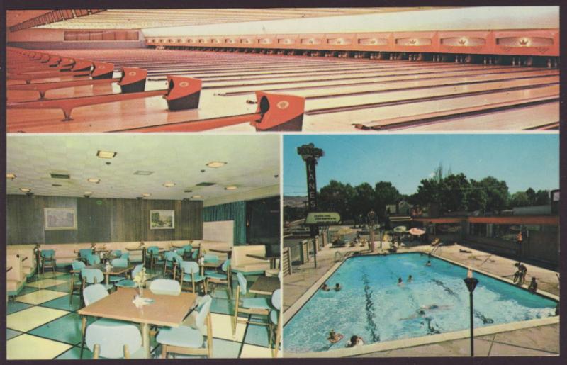 Rancho 42 Lanes,Salt Lake City,UT Bowling Alley Postcard