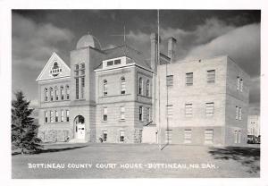 E36/ Bottineau North Dakota ND Real Photo RPPC Postcard c50s Court House