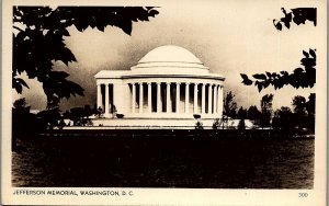 1930s WASHINGTON D.C. JEFFERSON MEMORIAL RPPC PHOTO POSTCARD 36-141