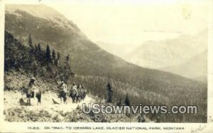 Real Photo - Iceberg Lake in Glacier National Park, Montana