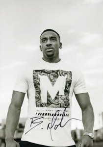 Bugzy Malone Grime Rapper Giant Rare 12x8 Hand Signed Photo