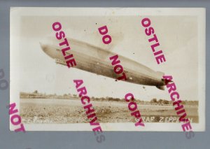 Lakehurst NEW JERSEY RPPC 1928 GRAF ZEPPELIN LANDING Airship D-LZ127 Dirigible