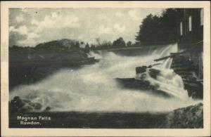Rawdon Quebec Magnan Falls c1920 Postcard