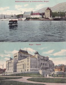 Bergen Walkendorfstaarnet 2x German Old Postcard s