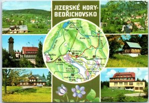 Postcard - Jizera Mountains, Bedřichovsko - Bedřichov, Czech Republic