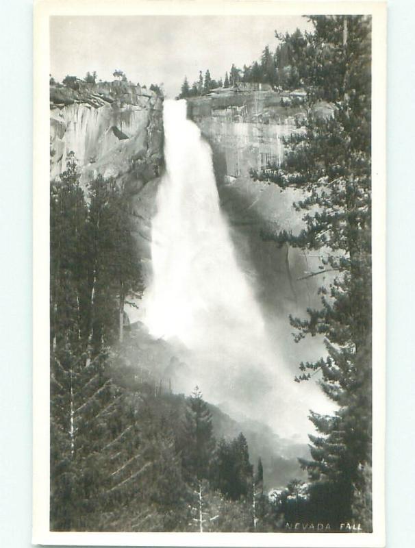 Pre-1950 rppc NICE VIEW Yosemite National Park - By Stockton & Modesto CA W0664