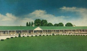 1955 Reynolds IN Postcard Parkview Motel US Highways 24 & 421 Roadside AAA