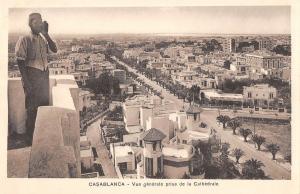 BR78247 casablanca vue generale prise de la cathedrale africa morocco