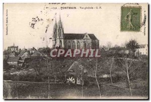 Old Postcard Pontmain general view g f