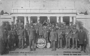 FOURTH INF. BAND WATERTOWN SOUTH DAKOTA TAFT INNAUGURATION MINNESOTA POSTCARD