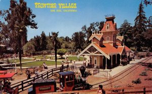 FRONTIER VILLAGE San Jose, CA Railroad Station Train c1960s Vintage Postcard
