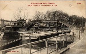 CPA St-Mansuy - Env. de TOUL - Passerelle sur le Canal (483860)