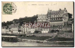 Old Postcard Amboise castle