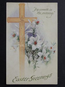 Greetings: EASTER GREETING Joy Cometh in the Mornin c1941 by J Salmon No.4369