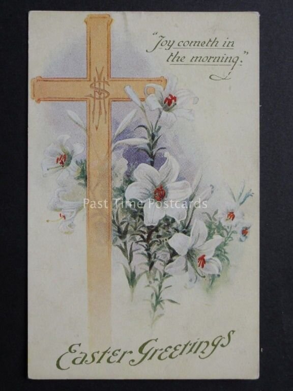 Greetings: EASTER GREETING Joy Cometh in the Mornin c1941 by J Salmon No.4369