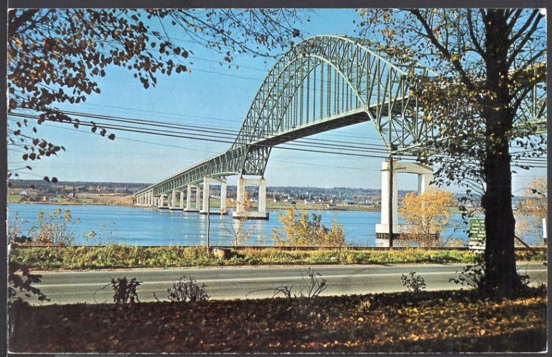 NB ~ The Miramichi Centennial Bridge CHATHAM pm1974 ~ Chrome 1950s-1970s