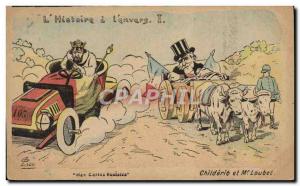 Old Postcard L & # 39histoire has the & # 39envers Automotive Childeric and M...