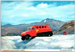 Postcard - Snowmobile on The Columbia Icefields - The Canadian Rockies - Canada