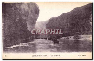 Old Postcard Gorges du Tarn straits