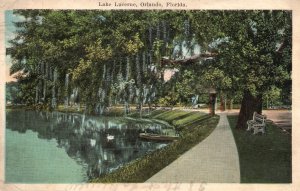 Vintage Postcard 1925 Lake Lucerne Glorious Winter Orlando Florida E. C. Kropp