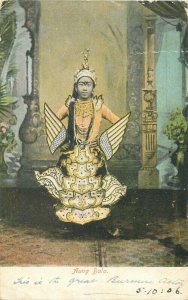 Myanmar Burma BURMESE Aung Bala dancer type ethnic burmese actor costume 1906