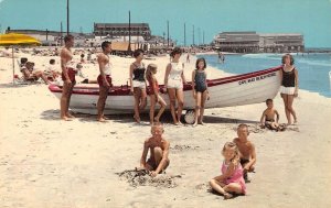 CAPE MAY, NJ Beach Patrol Lifeguards New Jersey ca 1950s Vintage Postcard