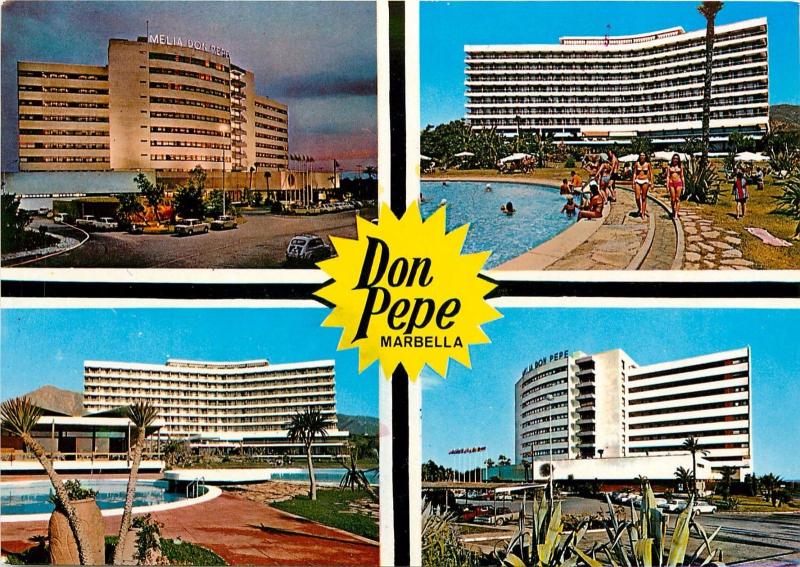 Spain Marbella Costa del Sol Hotel Melia Don Pepe Postcard