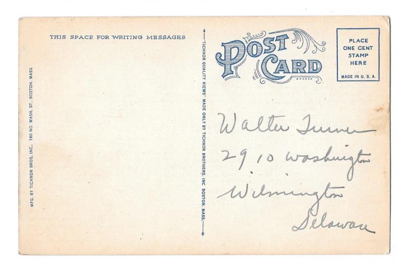 Million Dollar Pier Atlantic City NJ Amusements Vintage Tichnor Linen Postcard