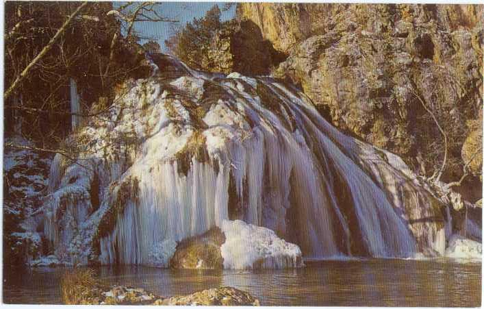 Winter Scene Turner Falls Oklahome OK