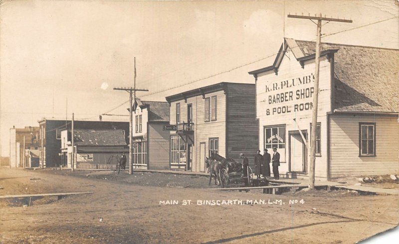 br106174 main st binscarth man l m canada barber shop  Manitoba