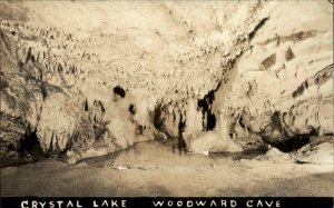 Crystal Lake Pennsylvania PA Woodward Cave Real Photo Vintage Postcard
